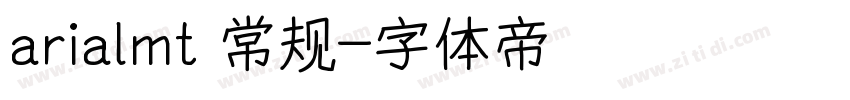 arialmt 常规字体转换